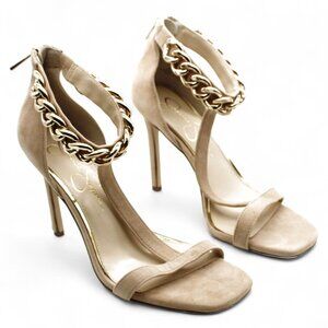 Omesa Womens Chain Embellished Ankle Strap